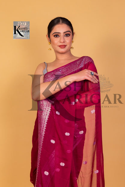 Pure Georgette Banarasi Saree