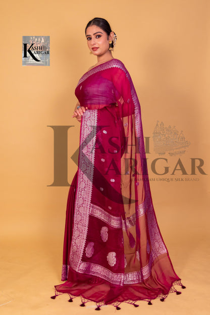 Pure Georgette Banarasi Saree