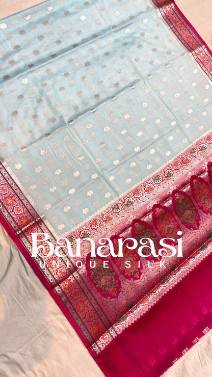 Banarasi chiniya katan soft silk saree