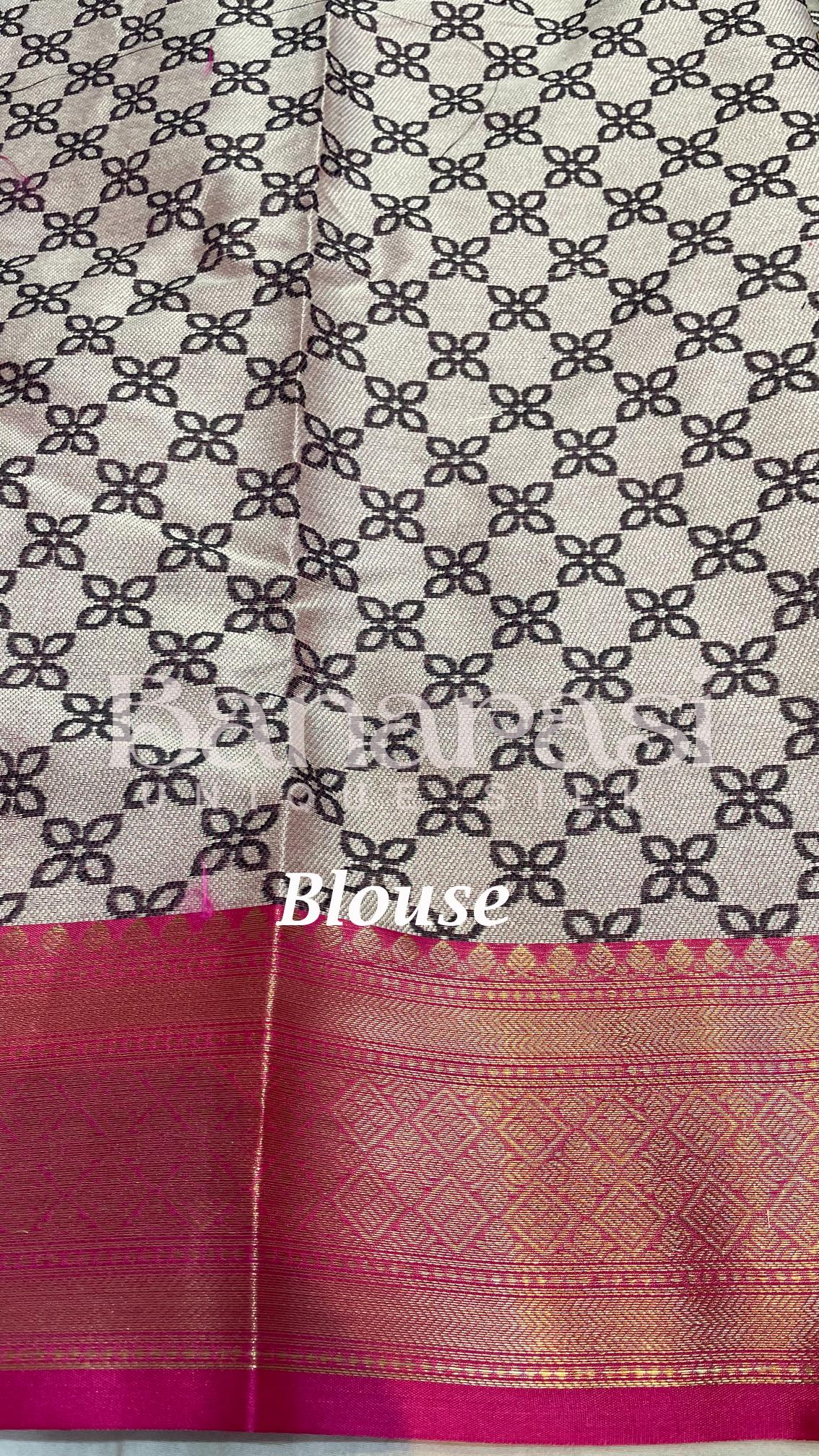 Cottan Silk Banarasi Saree All Over Weaving With Meenakari