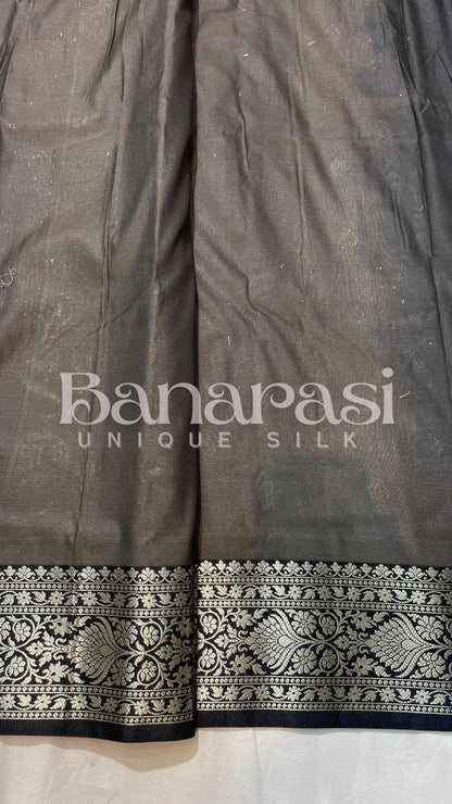 Tusser silk Banarasi Handwoven Saree