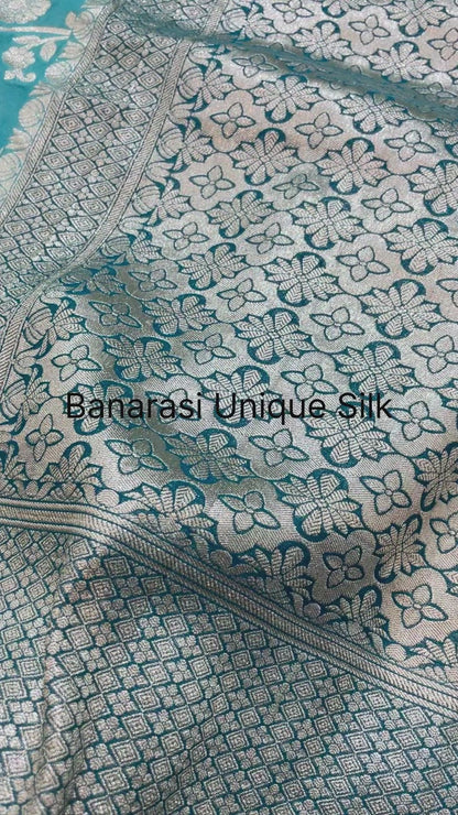 Khaddi Georgette Handloom Banarasi Saree